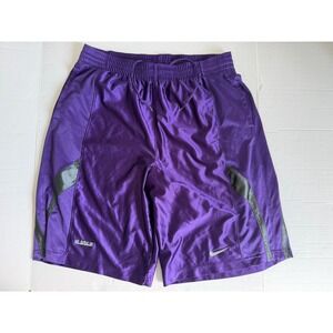 Nike LeBron James Basketball Shorts Purple  Jersey Size XL Mens